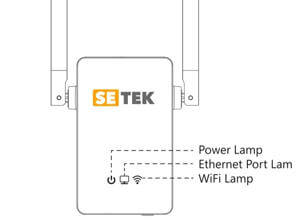 Setek Wifi Extender blinking LED