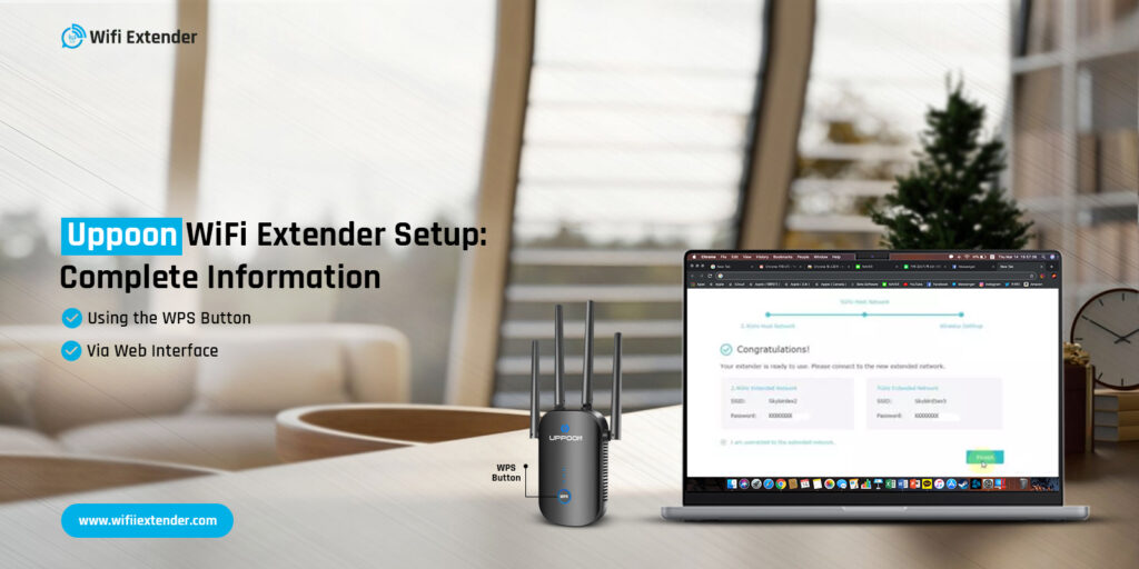 Uppoon WiFi Extender Setup